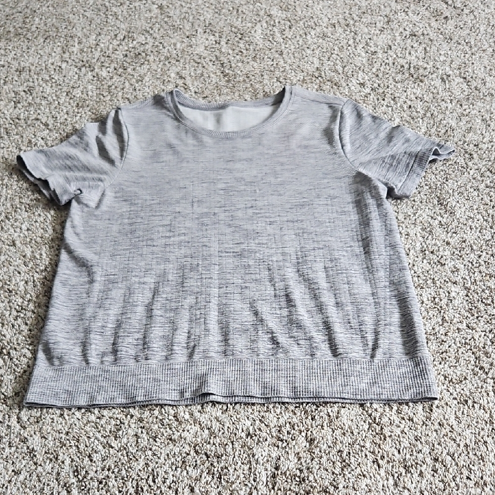 Athleta Gray Short Sleeve